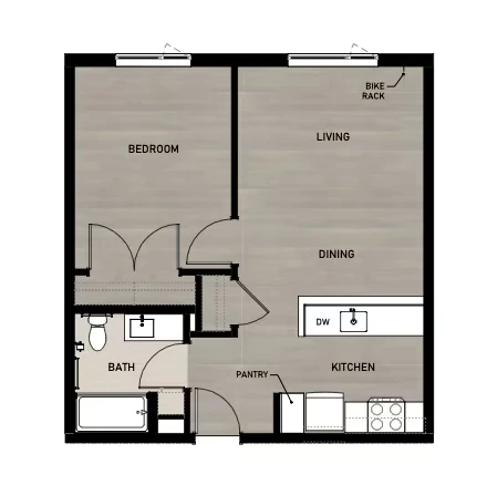 1x1 B 60 336 floor plan